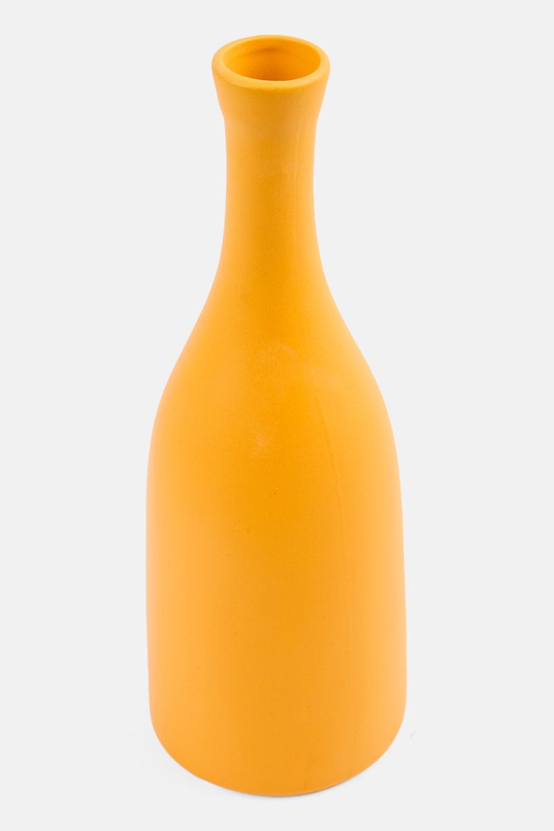 Muy Mucho Ceramic Flower Vase, Orange - Image 2