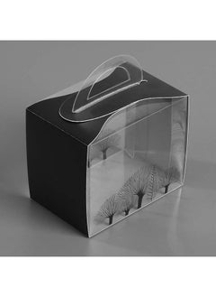 Restaurantware Restaurantware-5 Inch x 3.25 Inch Individual Cupcake Boxes, 100 Disposable Cupcake Display Boxes - With Handle, Tree Accent, Clear Plastic Single Cupcake Containers, For Weddings Or Birthdays 
