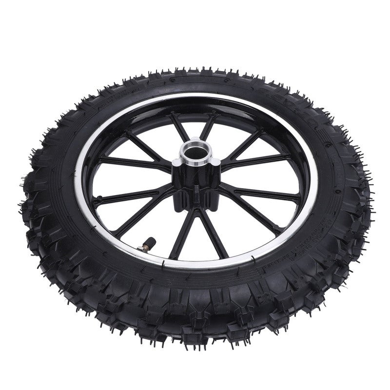 NHS 2.5-10 Wheel Hub Tire Wearproof Rubber Mini Bike Front Wheel Tire - Robust Metal Structure 10inch Tire with Tube and Hub for 49cc Mini Dirt Bikes - Image 2