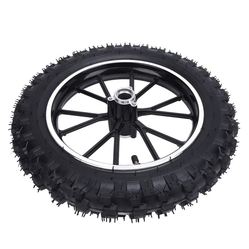 NHS 2.5-10 Wheel Hub Tire Wearproof Rubber Mini Bike Front Wheel Tire - Robust Metal Structure 10inch Tire with Tube and Hub for 49cc Mini Dirt Bikes - Image 3
