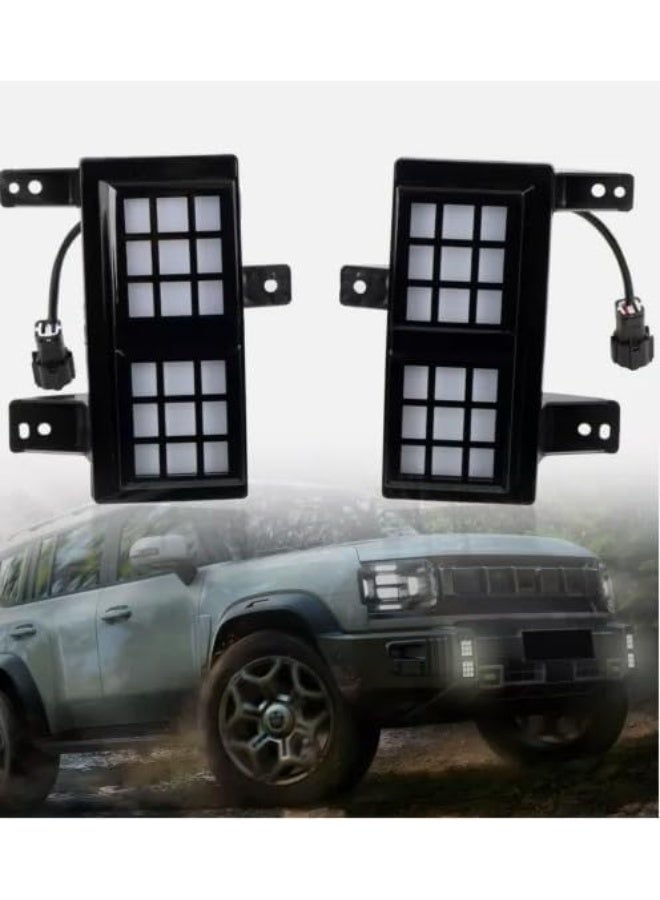 2pcs For Jetour Traveller T2 2023-2024 LED Fog Light Lamp Daytime Running Lights - Image 3