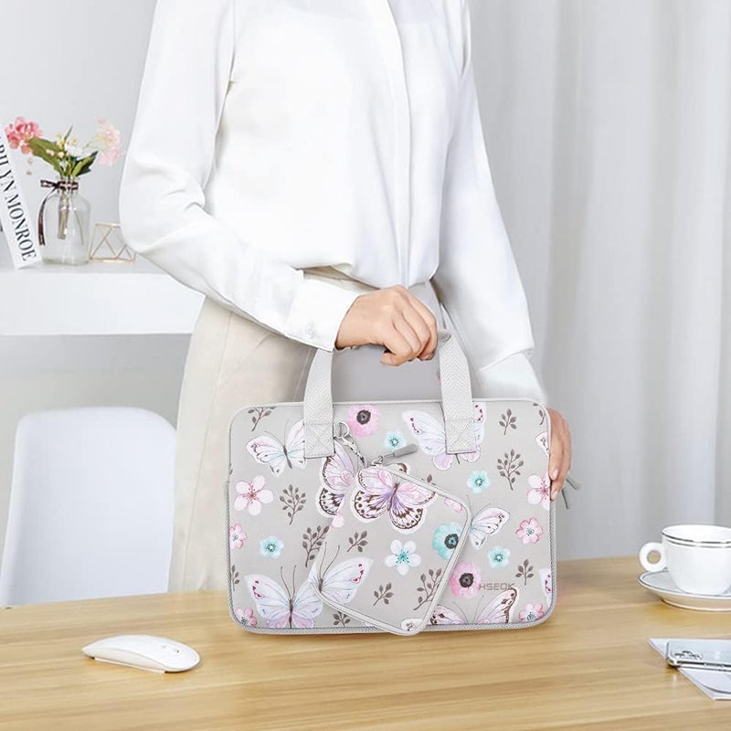 Hseok Laptop Sleeve 14 inch Case with Small Pouch, Neoprene Computer Bag Compatible with MacBook Pro 14" M4/M3/M2/M1 2025-2021, MacBook Air/Pro 13" and Most 14 inch Notebooksï¼ŒB01F01 - Image 2