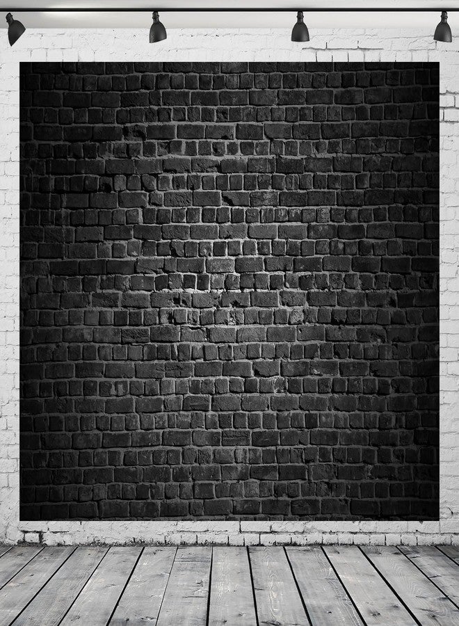 BELECO 7x5FT (2.1x1.5m) Black Multi-purpose Polyester Fabric Brick Wall Backdrop - Image 4