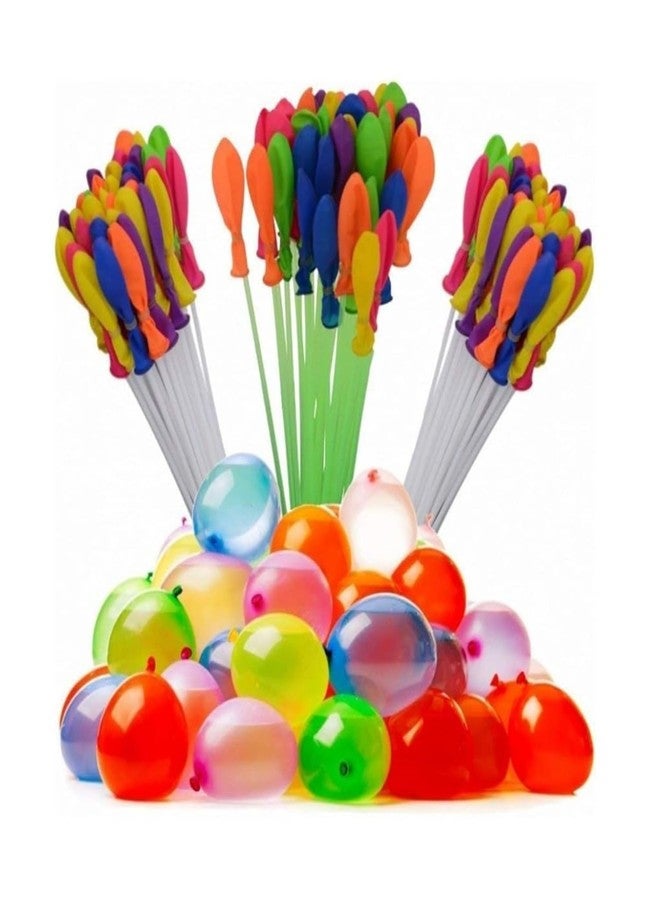 Go Hooked Rapid-Fill Holi Water Balloons Set of 3 | Self-Sealing Multi-Color Magic Water Balloons for Kids & Adults | Quick Fill Party Splash Balloons for Festivals & Outdoor Fun (111pcs, Multicolour) - Image 1