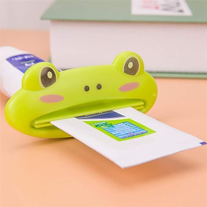 istore Toothpaste Tube Squeezer | Cute Animal Toothpaste Clip | Multifunction Tube Roller Dispenser Tool | Easy Roll Toothpaste Squeeze Holder for Kids & Adults | Pack Of 2 - Image 2