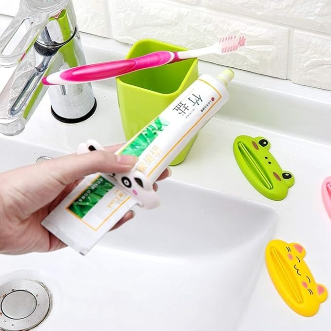 istore Toothpaste Tube Squeezer | Cute Animal Toothpaste Clip | Multifunction Tube Roller Dispenser Tool | Easy Roll Toothpaste Squeeze Holder for Kids & Adults | Pack Of 2 - Image 3