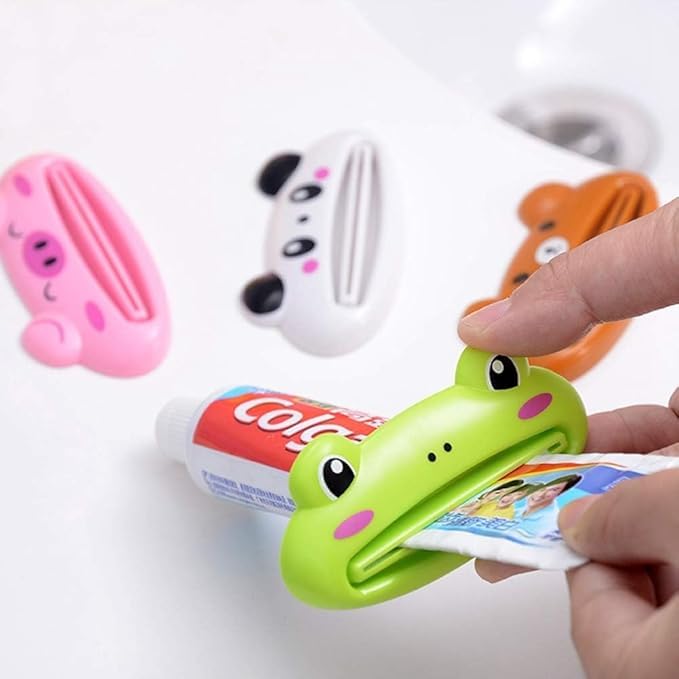 istore Toothpaste Tube Squeezer | Cute Animal Toothpaste Clip | Multifunction Tube Roller Dispenser Tool | Easy Roll Toothpaste Squeeze Holder for Kids & Adults | Pack Of 2 - Image 4