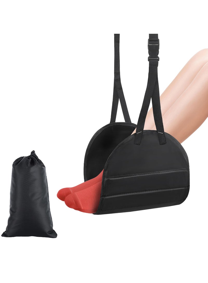 Airplane Foot Hammock, Upgraded Travel Essentials Airplane Hammock Foot Rest for Airplane Travel, Portable Foot Hammock Travel Accessorie,Desk Foot Hammock for You Life 1PCS - Image 1