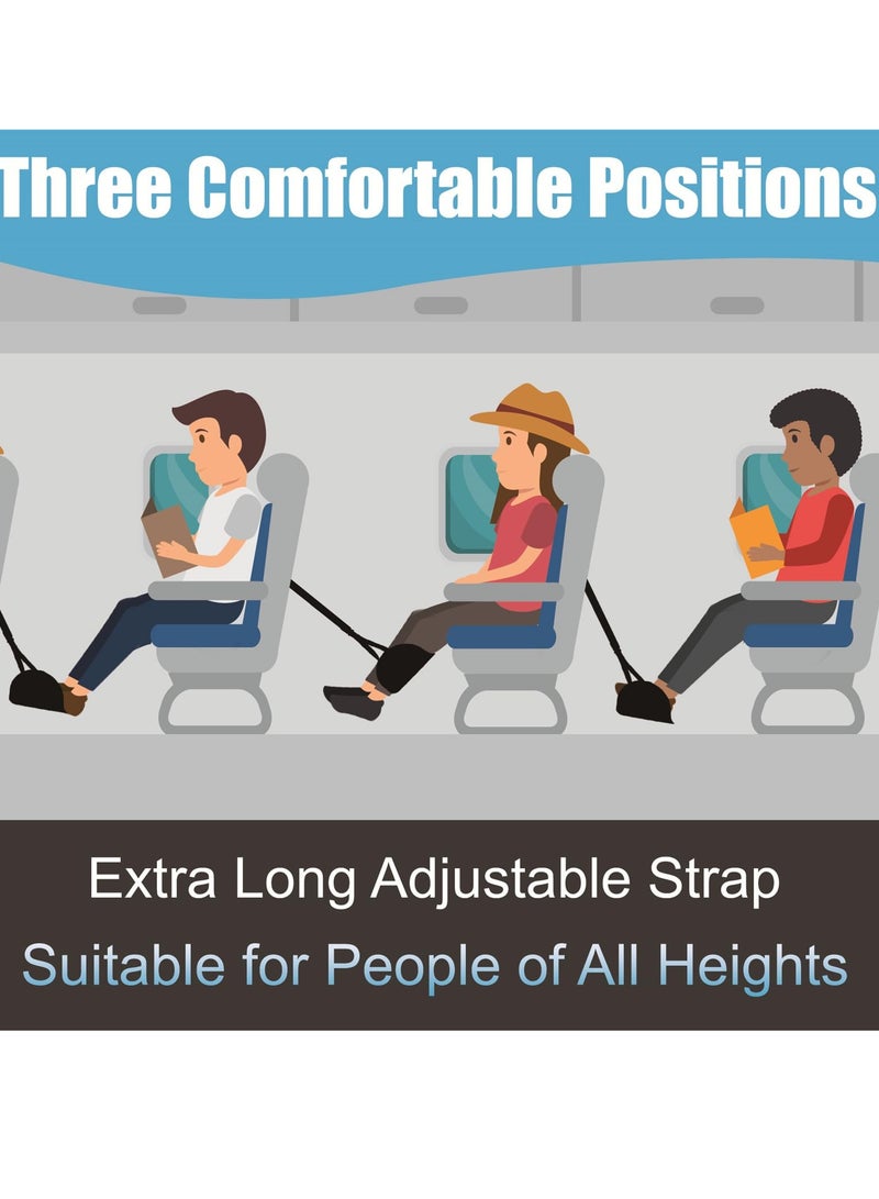 Airplane Foot Hammock, Upgraded Travel Essentials Airplane Hammock Foot Rest for Airplane Travel, Portable Foot Hammock Travel Accessorie,Desk Foot Hammock for You Life 1PCS - Image 3