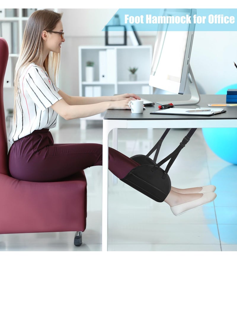 Airplane Foot Hammock, Upgraded Travel Essentials Airplane Hammock Foot Rest for Airplane Travel, Portable Foot Hammock Travel Accessorie,Desk Foot Hammock for You Life 1PCS - Image 4