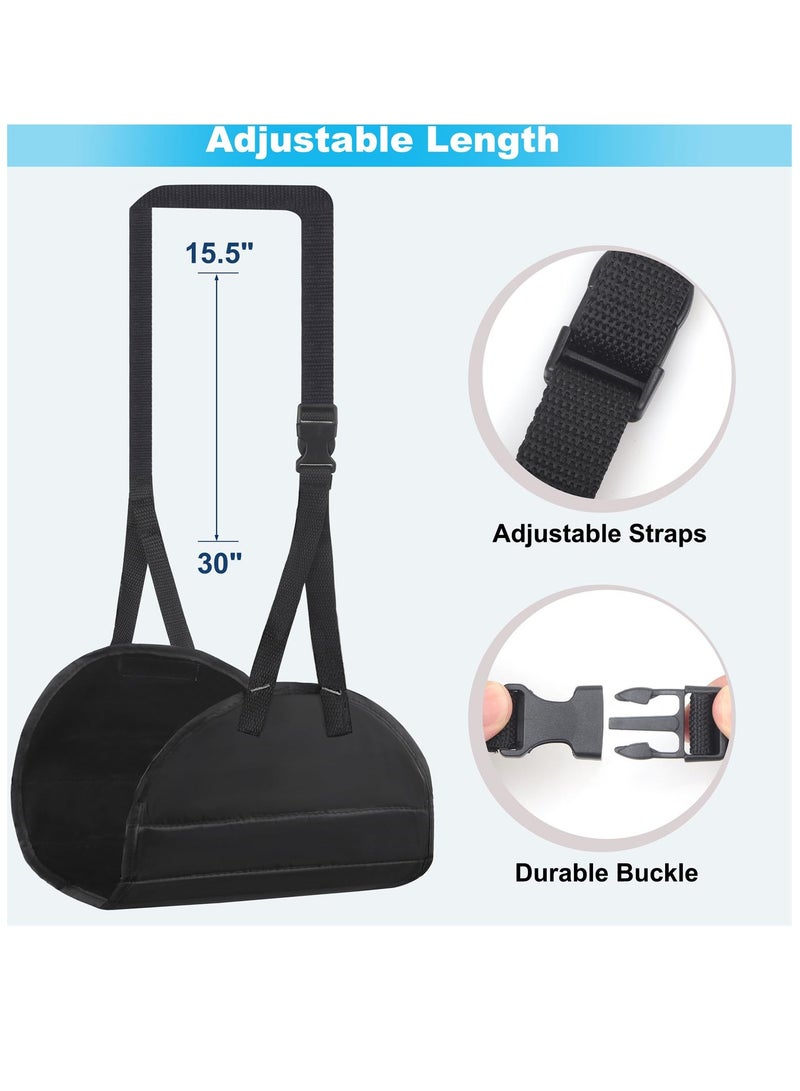 Airplane Foot Hammock, Upgraded Travel Essentials Airplane Hammock Foot Rest for Airplane Travel, Portable Foot Hammock Travel Accessorie,Desk Foot Hammock for You Life 1PCS - Image 2