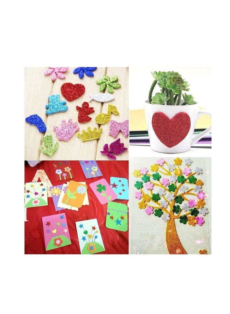 MAXI GLITTER EVA FOAM 10 SHEETS A3 LIGHT GREEN - Image 3