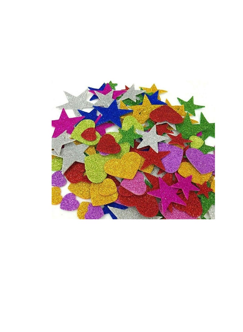 MAXI GLITTER EVA FOAM 10 SHEETS A3 LIGHT GREEN - Image 4