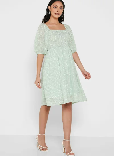 ELLA Puff Sleeve Dress