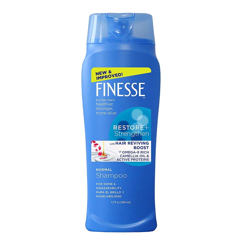 FINESSE Restore + Strengthen Normal Shampoo, 13 fl oz - Image 1