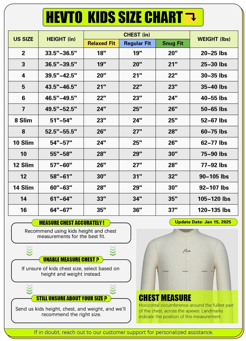 Hevto Wetsuits Kids 3/2mm Neoprene Full Wet Suit Thermal Children Boy Youth Girl for Swimming Water Sports (K01-Blue, 6) - Image 3