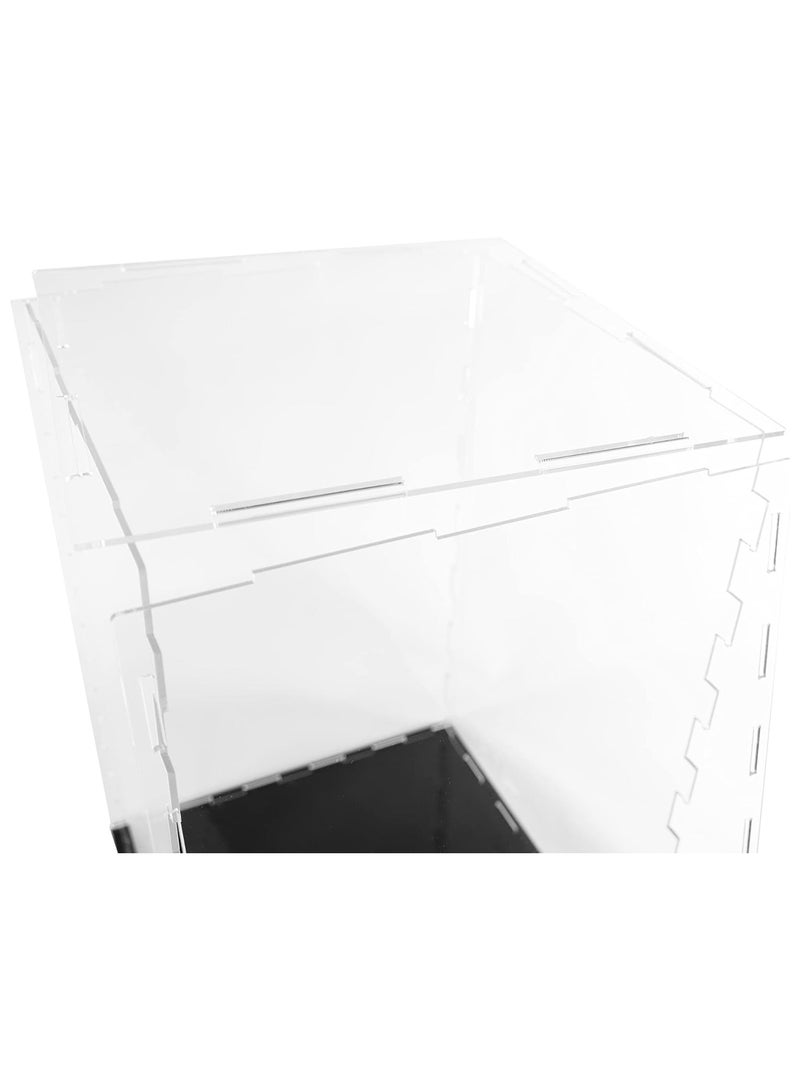 TPGP Clear Acrylic Display Case - Assemble Countertop Box for Display - Clear Display Box, Dustproof Protection Showcase for Toy Collectibles (12 x 12 x 12 inches) - Image 2
