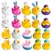 Haooryx Easter Rubber Duckies Toys 20Pcs Novelty Funny Squeeze Ducks Egg Bunny Bathtub Duck Toy Baby Shower Float Ducky MultiItem Party Favor Packs Carnival Pinata Filler Prizes Basket Stuffing Kid - Image 2