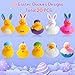 Haooryx Easter Rubber Duckies Toys 20Pcs Novelty Funny Squeeze Ducks Egg Bunny Bathtub Duck Toy Baby Shower Float Ducky MultiItem Party Favor Packs Carnival Pinata Filler Prizes Basket Stuffing Kid - Image 4