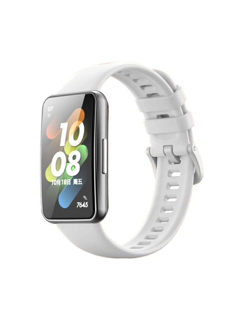 Sport Watch Strap Compatible with Huawei Band 7 / Honor Band 7 Bracelet, Sweatproof Lightweight Silicone Wristband Replacement Band Compatible with Huawei Band 7 - Image 2