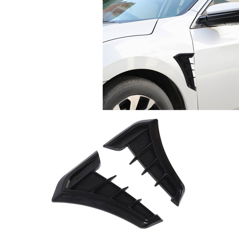 1 Pair Side Vent Trim Sporty Look Enhanced Performance Side Mudguard Air Wing Vent Trim Sticker for 1 Series E90 E91 Black - Image 3