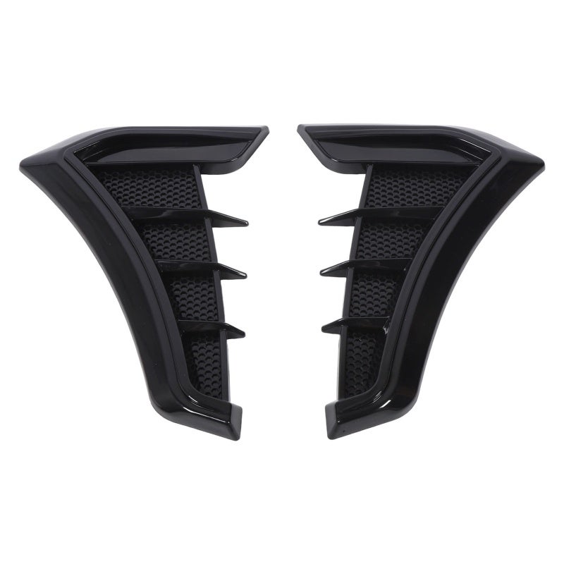 1 Pair Side Vent Trim Sporty Look Enhanced Performance Side Mudguard Air Wing Vent Trim Sticker for 1 Series E90 E91 Black - Image 1