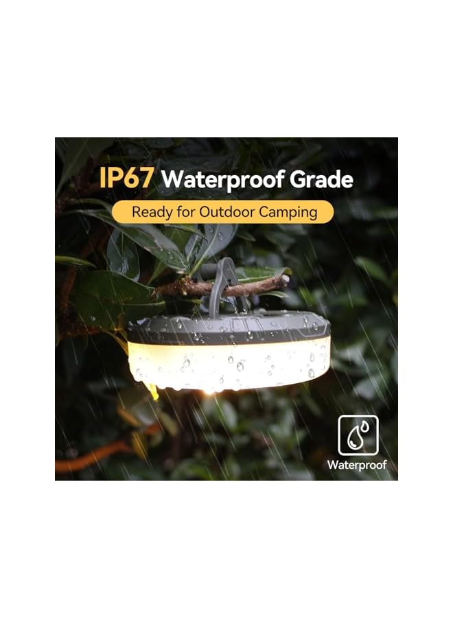 The Bros أضواء خيمة بطول 10م/33قدم للداخل والخارج 2 في 1 قابلة للتدوير أضواء خيمة سحرية قابلة للشحن مقاومة للماء LED للزينة، التخييم، الحفلات والمهرجانات (متعددة الألوان) - Image 4