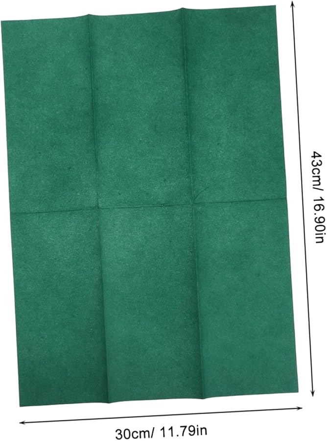 مناديل خضراء قابلة للتخلص 50 قطعة مناشف ناعمة ماصة لحفلات الزفاف والحفلات والفعاليات - Image 3