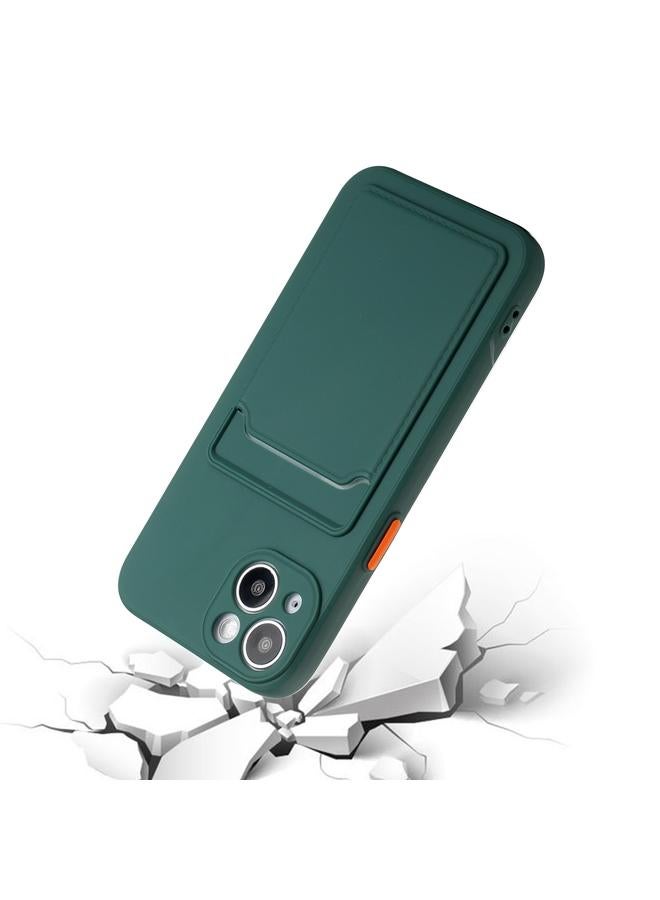اس-توب جراب لهاتف iPhone 15 Plus بتصميم فتحة للبطاقات، جراب هاتف TPU مقاوم للصدمات - Image 4