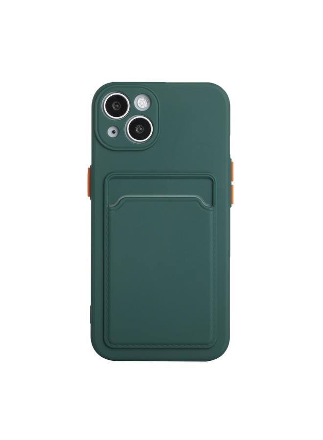 اس-توب جراب لهاتف iPhone 15 Plus بتصميم فتحة للبطاقات، جراب هاتف TPU مقاوم للصدمات - Image 2