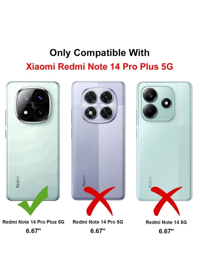 BORTONY Xiaomi Redmi Note 14 Pro Plus 5G Case Cover Soft TPU Premium Soft Liquid Silicone Case Lightweight Shock Protective Cover with Camera Protection for Redmi Note 14 Pro Plus 5G - Image 2