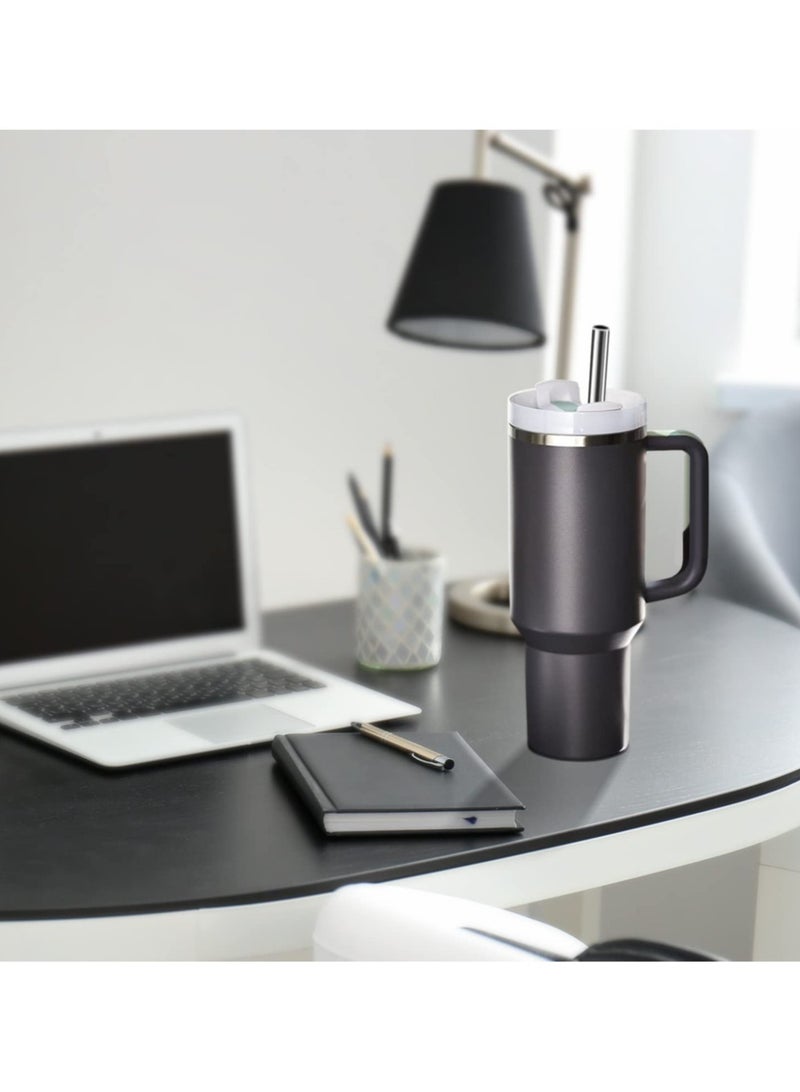 ريما قشة بديلة من الفولاذ المقاوم للصدأ لكوب كوب ستانلي 40 أونصة 30 أونصة من ستانلي كوب كوب السفر، 6 عبوات قش قابل لإعادة الاستخدام مع فرشاة تنظيف متوافقة مع ملحقات كوب ستانلي - Image 5