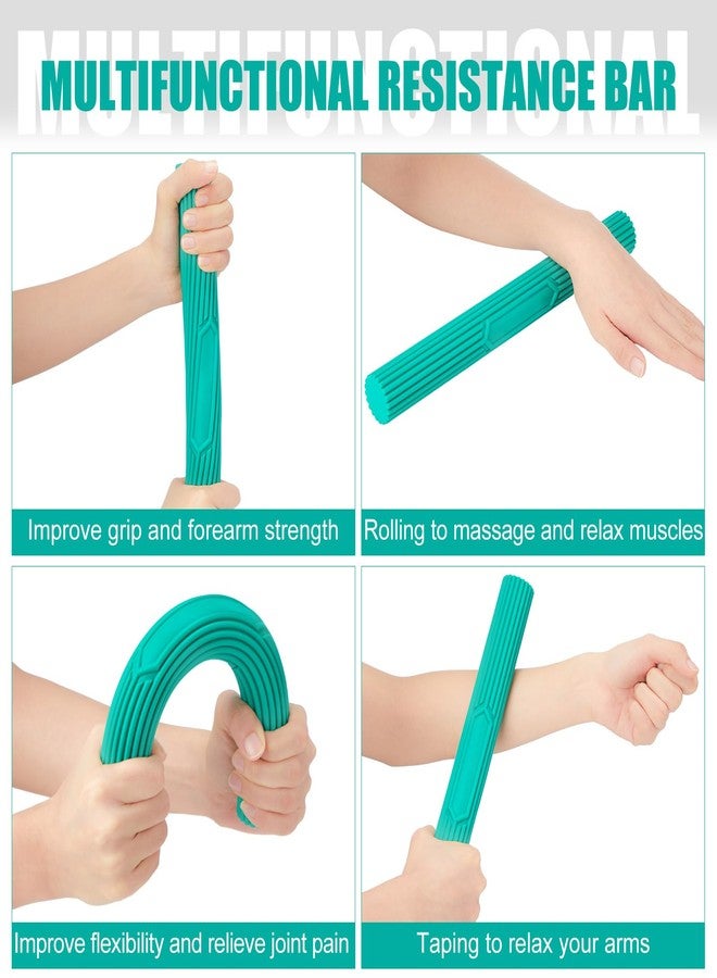 Silipull 3 Pcs Twist Hand Exerciser Bars With 3 Hand Exercise Balls Fitness Resistance Bars for Physical Therapy Flexible Elbow Stress Balls Relieve Tendonitis Pain and Improve Grip Strength - Image 4