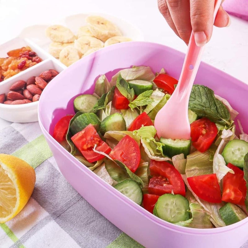 Divided Plastic Lunch Box for Kids - Available for Boys and Girls in Multi Shapes and Colors (Transparent)