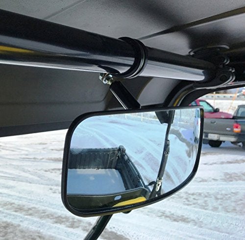 Maverick Advantage 12" x 4.5" DELUXE Panoramic Rearview Mirror for John Deere Gator (Clamp-on, Adjustable) - Image 2