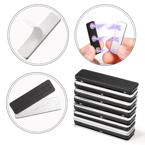 PEUTIER 12 Pairs Magnetic Curtain Closure, Blackout Blind Accessory for Window Blinds Curtain Closure with Adhesive Curtain Magnets Clips for Blackout Curtains - Image 3