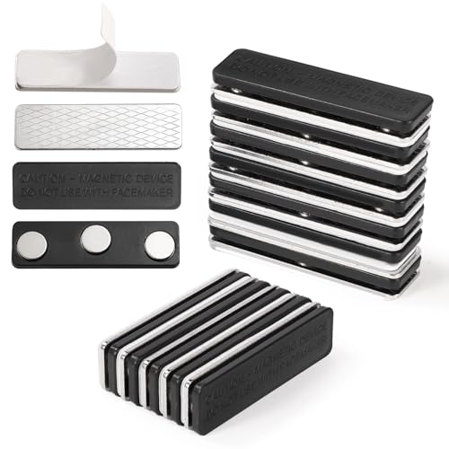 PEUTIER 12 Pairs Magnetic Curtain Closure, Blackout Blind Accessory for Window Blinds Curtain Closure with Adhesive Curtain Magnets Clips for Blackout Curtains - Image 1
