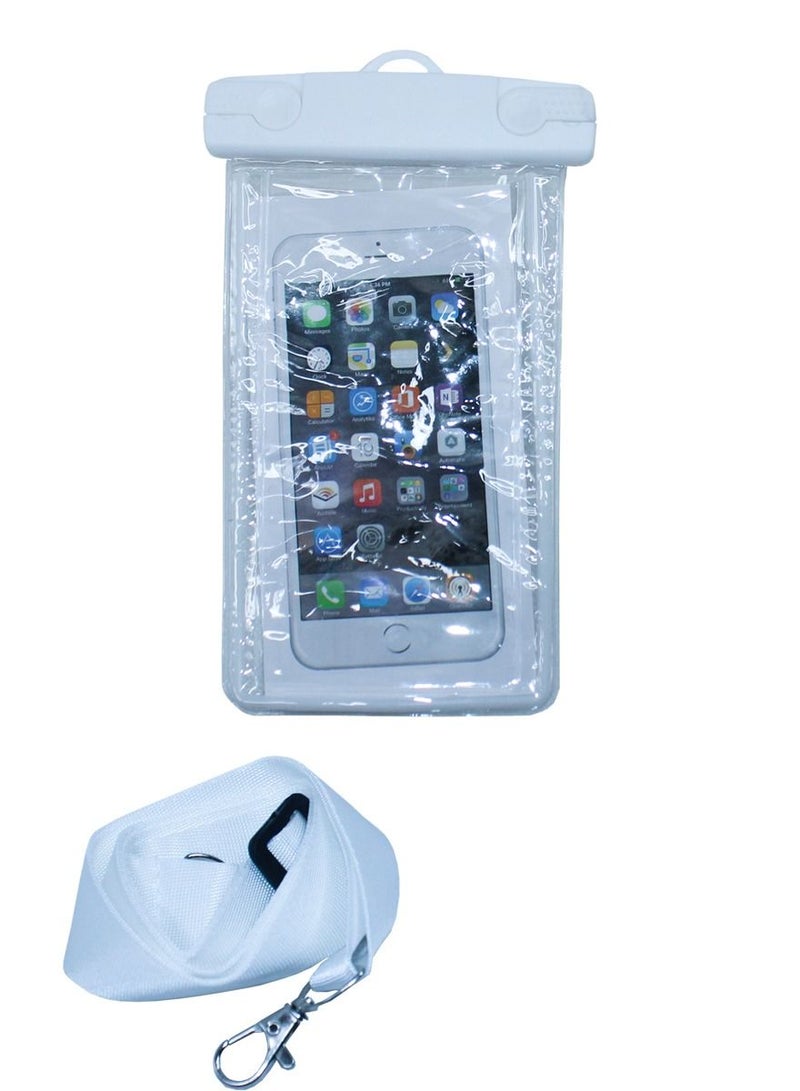 QUTOOB Waterproof Mobile Bag With Lanyard For Iphones, Samsung and Other Mobiles, Idealy Used At Beach, While Swimming, Enjoying Water Related Activities, Camping, Fashion Mobile Pouch For Swimming and Beach  - Image 1