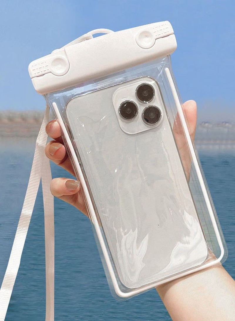 QUTOOB Waterproof Mobile Bag With Lanyard For Iphones, Samsung and Other Mobiles, Idealy Used At Beach, While Swimming, Enjoying Water Related Activities, Camping, Fashion Mobile Pouch For Swimming and Beach  - Image 2