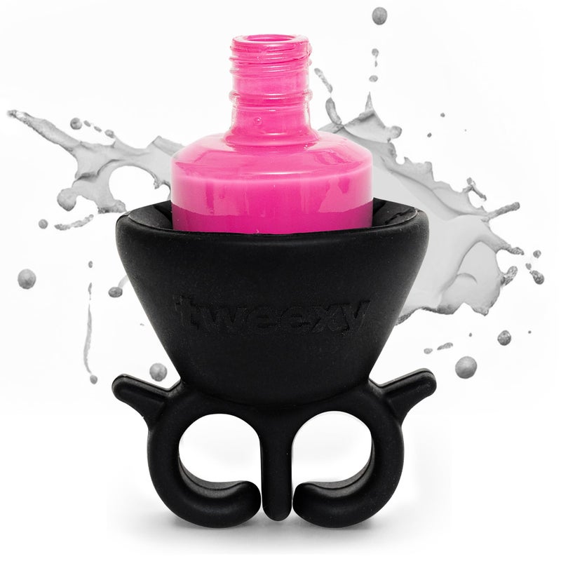 tweexy Wearable Nail Polish Holder Ring, Fingernail Polishing Tool, Manicure and Pedicure Accessories (Unicorn) - Image 1