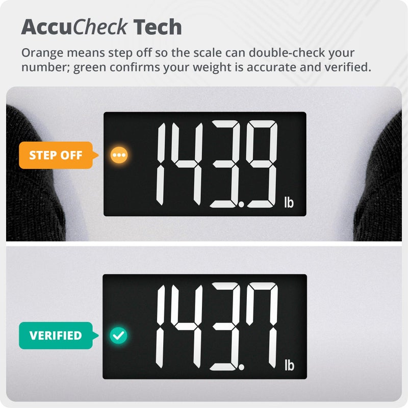Greater Goods Digital AccuCheck Bathroom Scale for Body Weight, Capacity up to 400 lbs, Batteries Included, Pearl Gray - Image 3