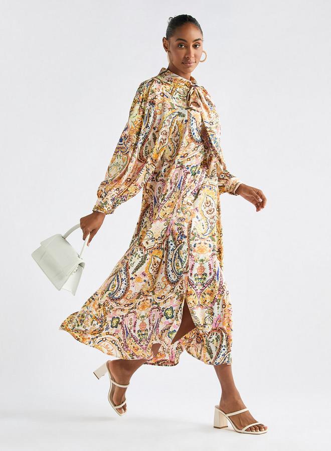 Splash FAV Paisley Print Midi Dress - Image 1