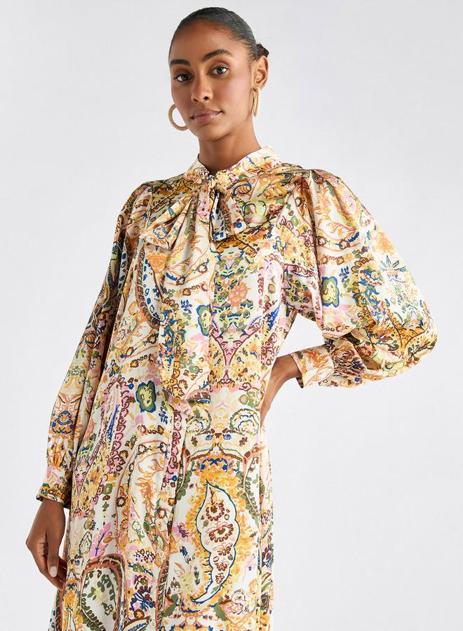 Splash FAV Paisley Print Midi Dress - Image 2
