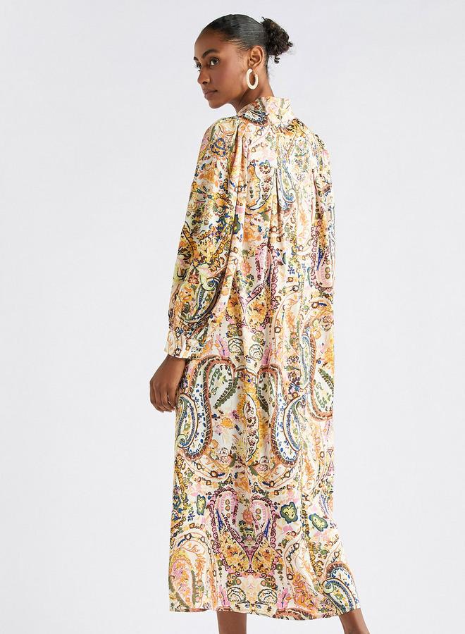 Splash FAV Paisley Print Midi Dress - Image 3