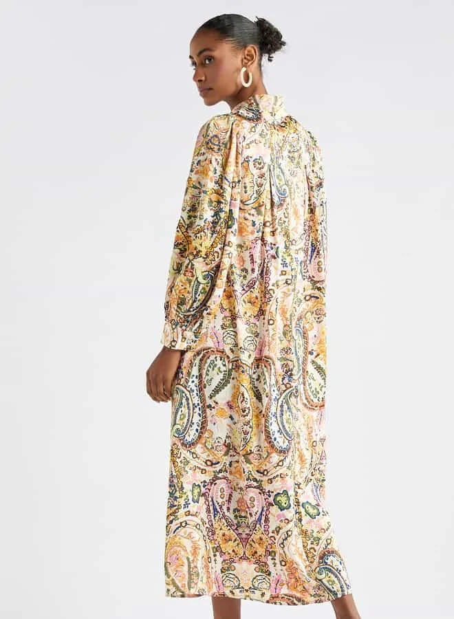 Splash FAV Paisley Print Midi Dress