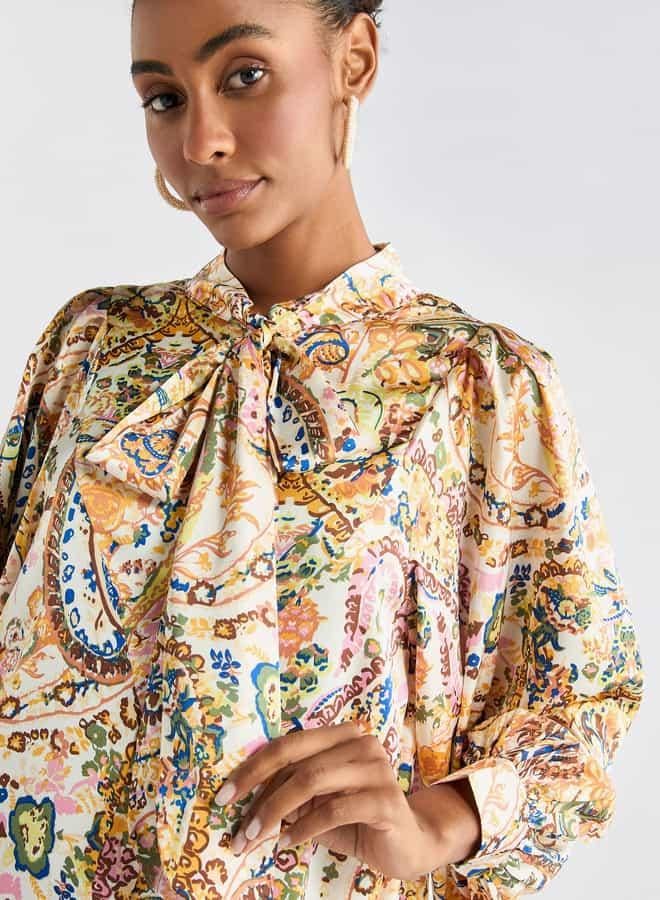 Splash FAV Paisley Print Midi Dress - Image 4