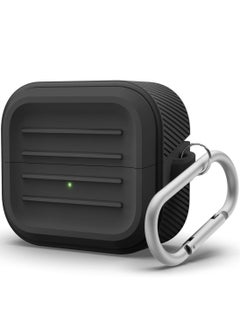Elago Armor Hang for Samsung Galaxy Buds3 and Galaxy Buds 3 Pro Case Cover with Carabiner - Black  - Image 1