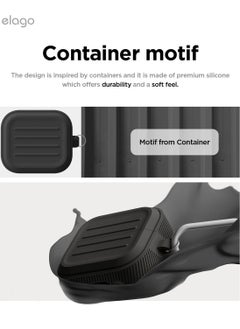 Elago Armor Hang for Samsung Galaxy Buds3 and Galaxy Buds 3 Pro Case Cover with Carabiner - Black  - Image 4