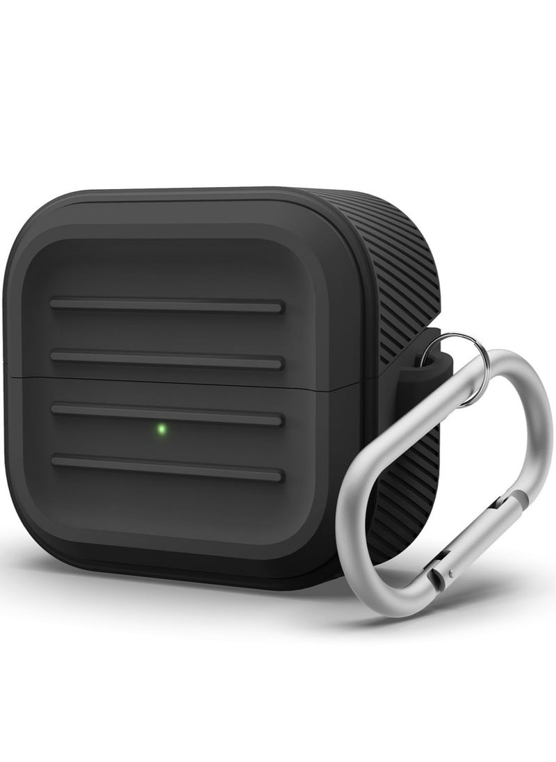 Elago غطاء حماية Armor Hang لهاتف Samsung Galaxy Buds3 وGalaxy Buds 3 Pro مع حلقة تسلق - أسود  - Image 1