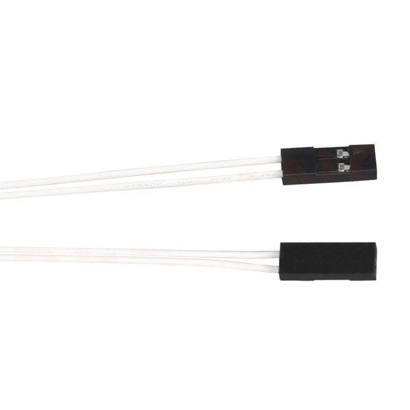 5pcs White 3950 Single-ended Glass Sealed Thermistor Temperature Sensor 1% Resistant To 300 Degrees for 3D printer - Image 2